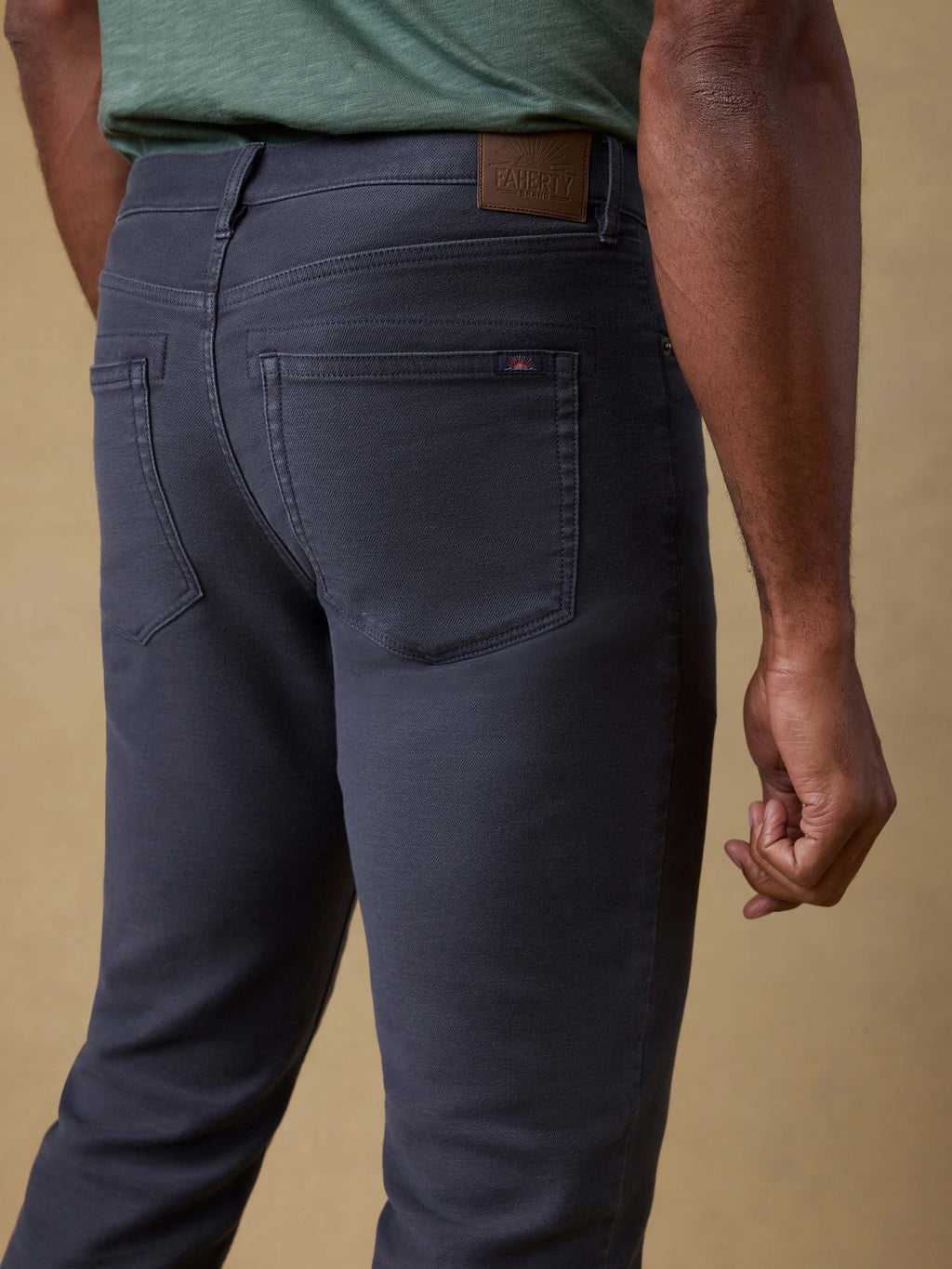 Stretch Terry 5-Pocket Pant - Navy