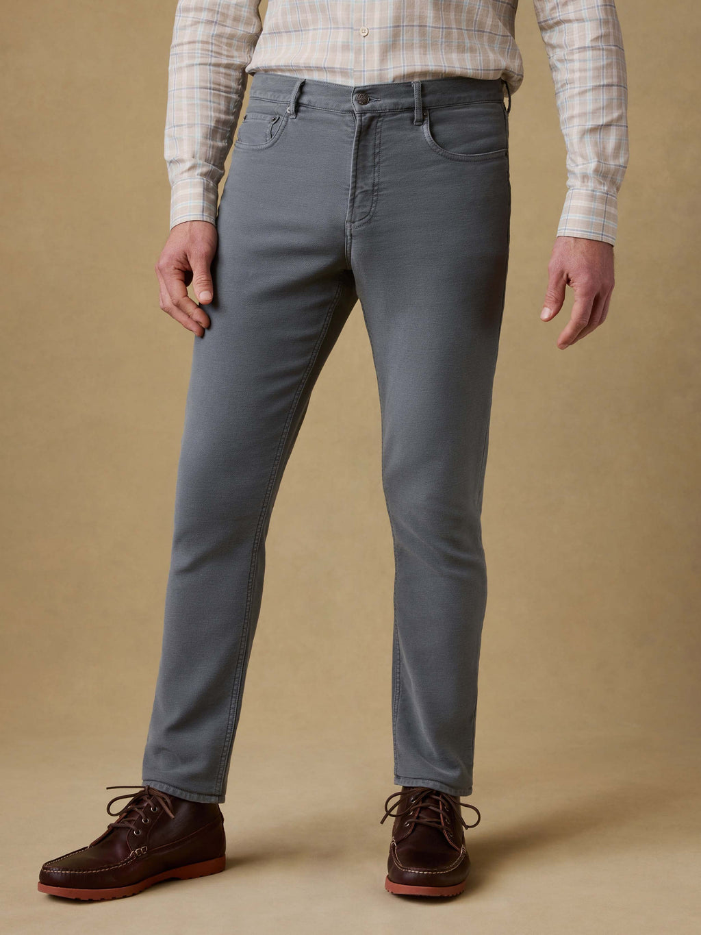 Stretch Terry 5-Pocket Pant - Slate