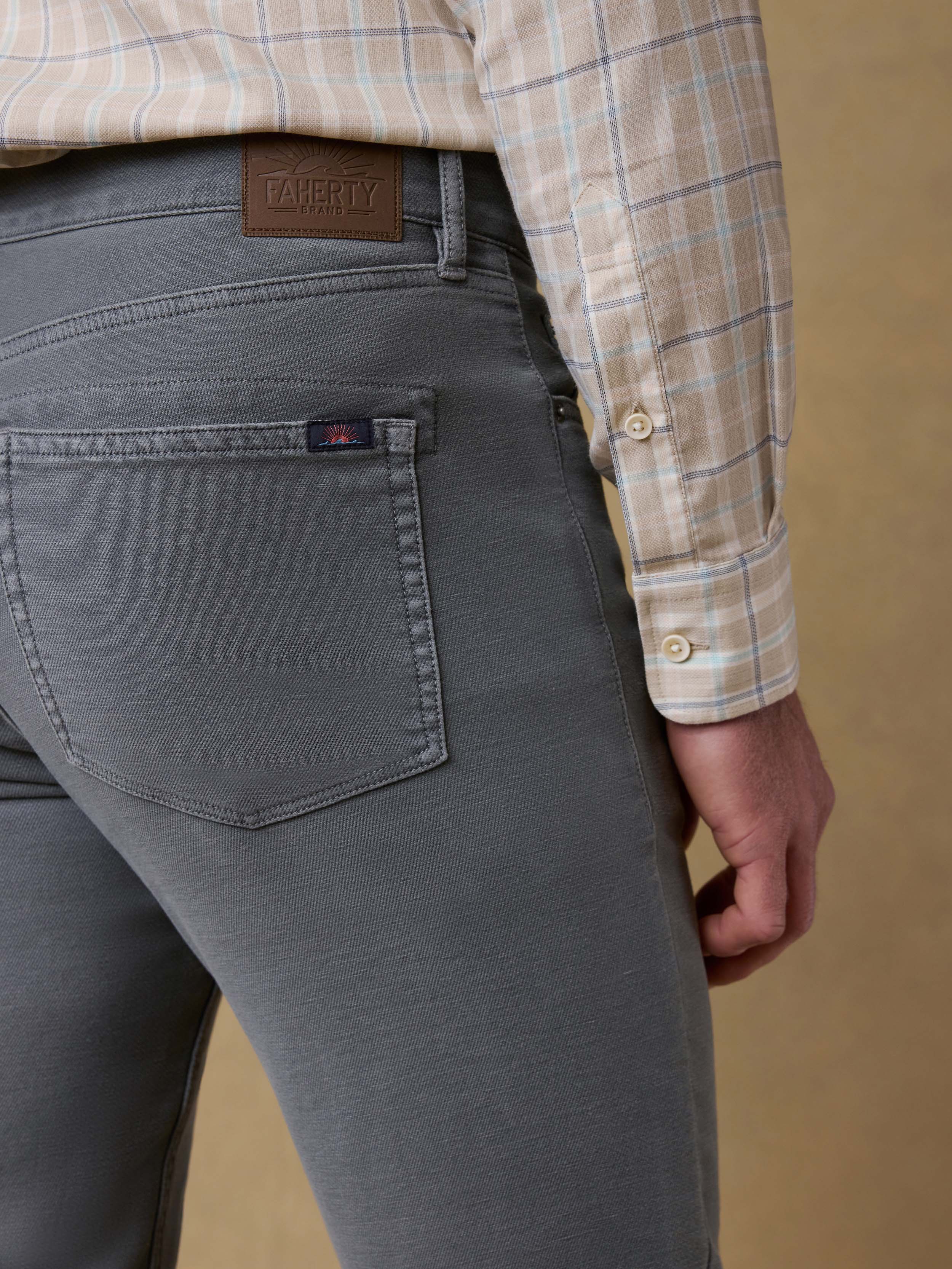 Stretch Terry 5-Pocket Pant - Slate
