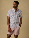 Short-Sleeve Breeze Shirt - Navy Red Lotus