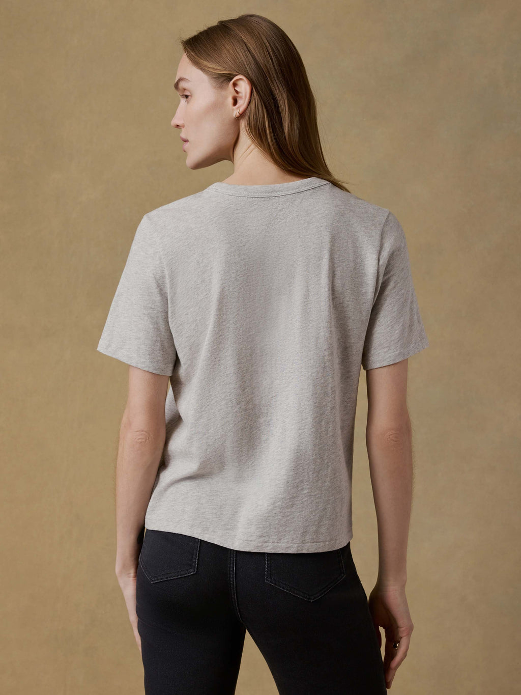 Sunwashed Regenerative Tee - Dune Grey Heather