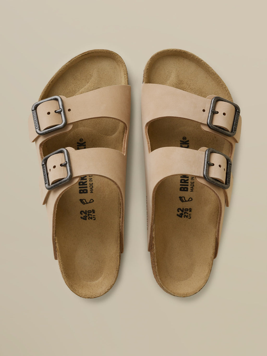 Birkenstock + Faherty Arizona Wire Buckle - Sandcastle